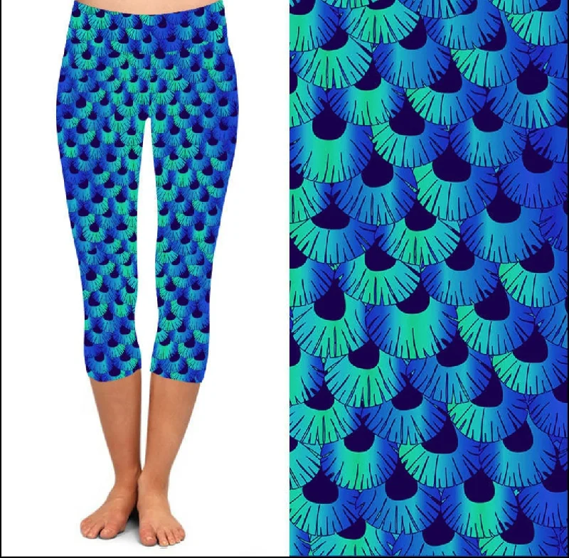 24/7 Capri Leggings - Bluesy Shimmer