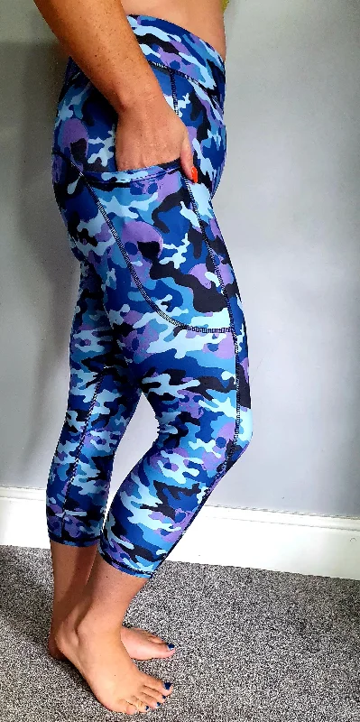 SCULPT Yoga Capri Leggings – Hidden Skulls