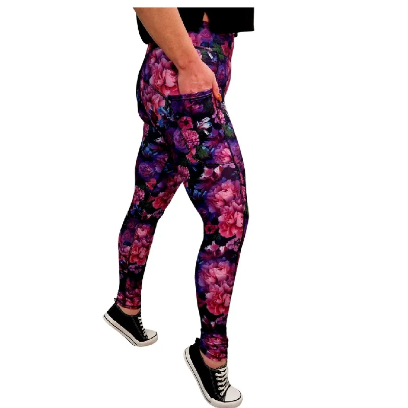 SCULPT Yoga Leggings- Magenta Bloom