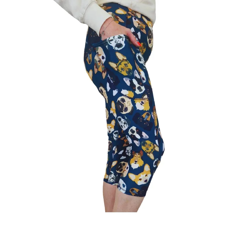 SCULPT Yoga Capri Leggings - Hound Party