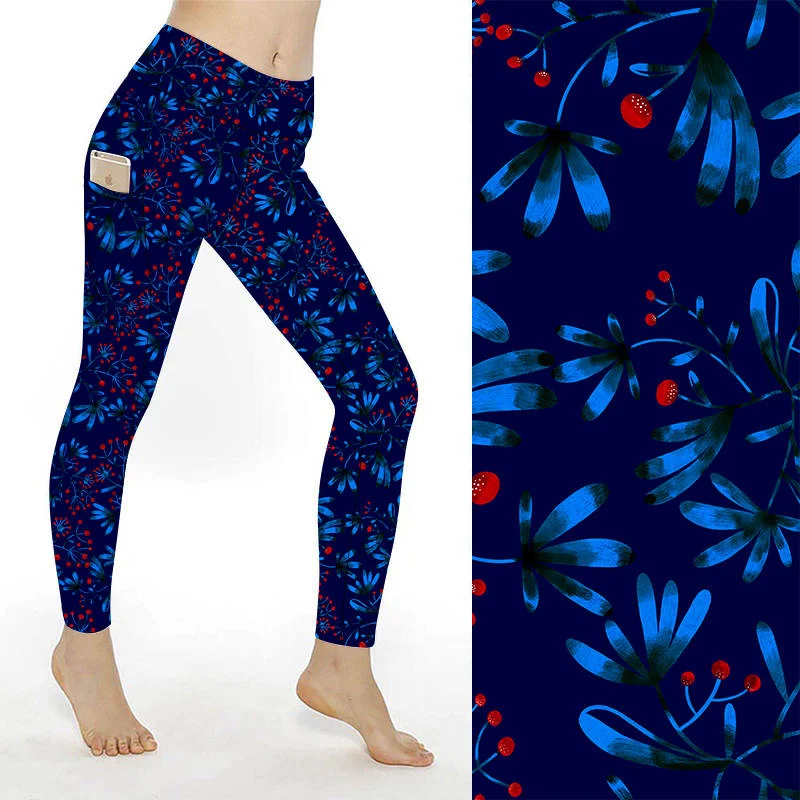 SCULPT Yoga Leggings- Frozen Berries