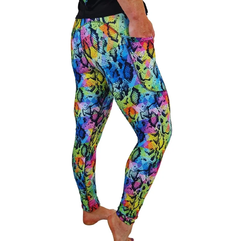 SCULPT Yoga Leggings- Rainbow Snake