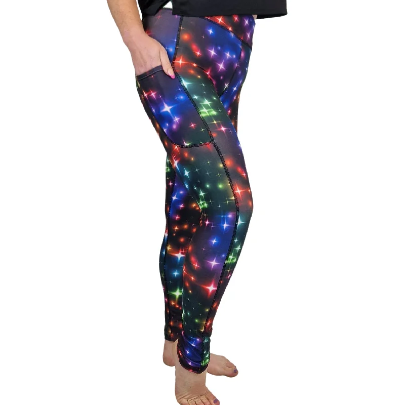 SCULPT Yoga Leggings- Rainbow Sparkle