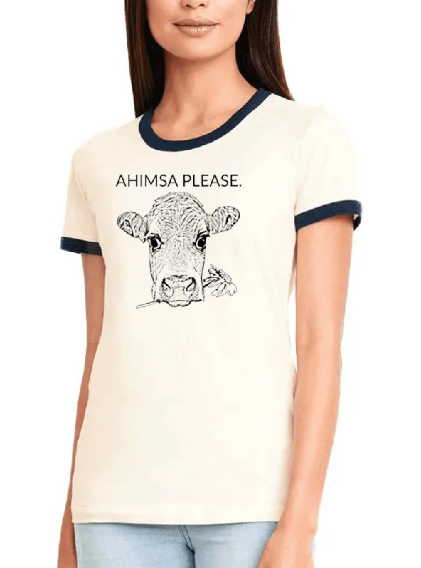 Ahimsa Please - Kindness and Non-Cruelty T-Shirt