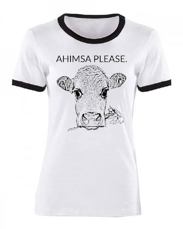 Ahimsa Please - Kindness and Non-Cruelty T-Shirt