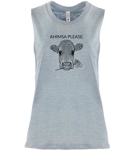 Ahimsa Rock Concert Crew Tee - Vegan Tank Top