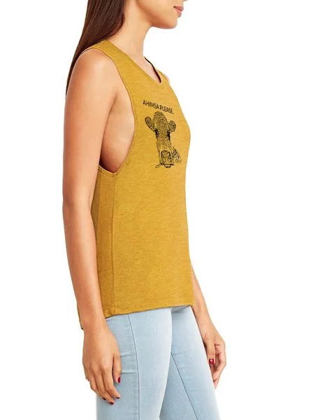 Ahimsa Rock Concert Crew Tee - Vegan Tank Top