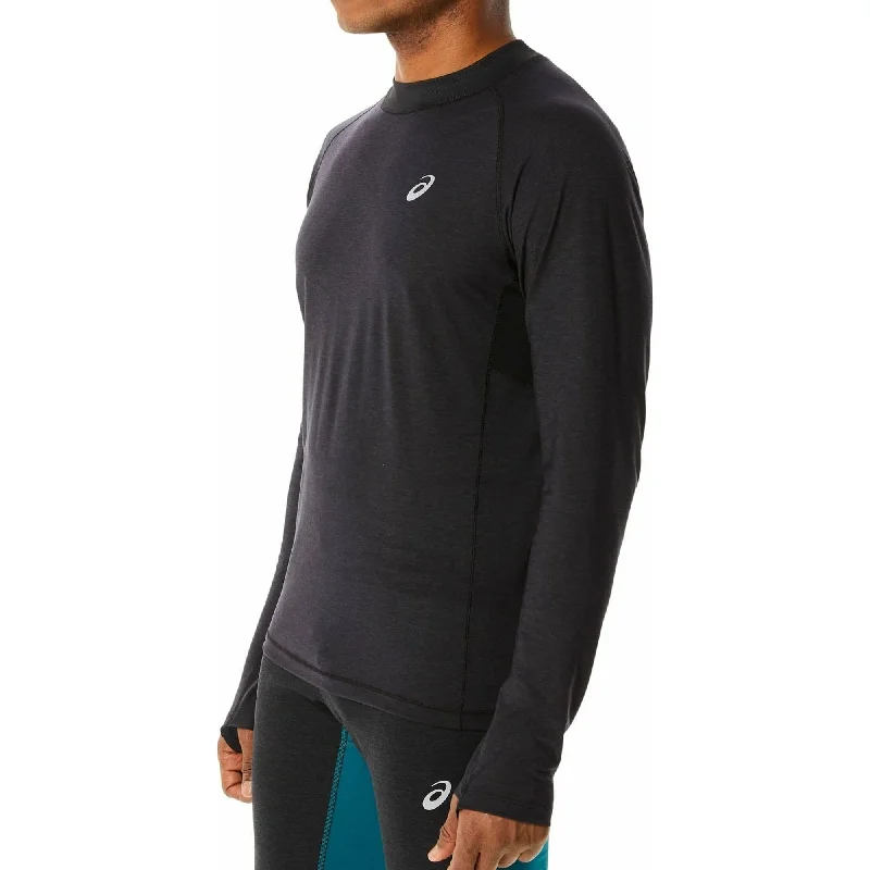 Asics Winter Long Sleeve Mens Running Top - Black