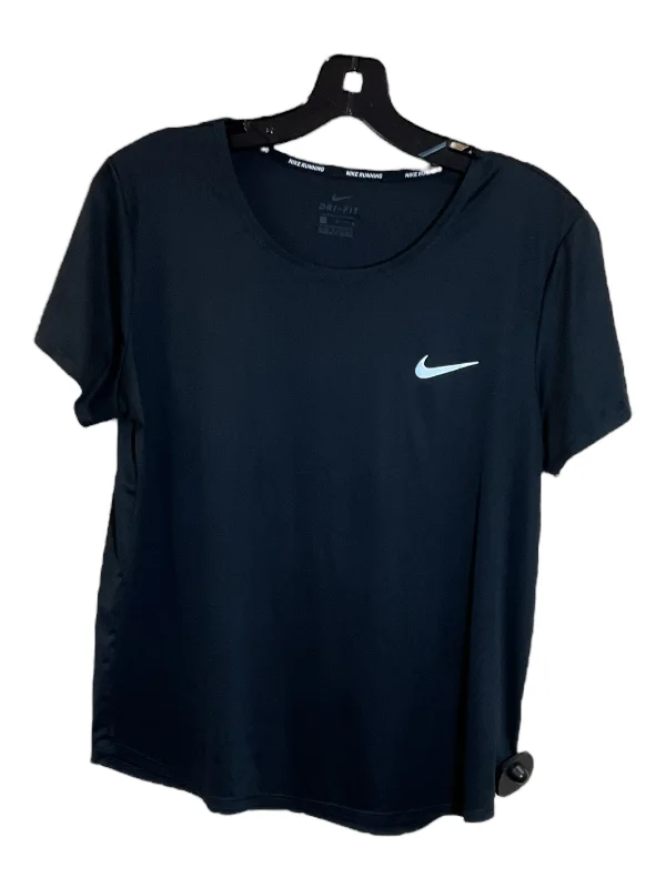 Black Athletic Top Short Sleeve Nike, Size L