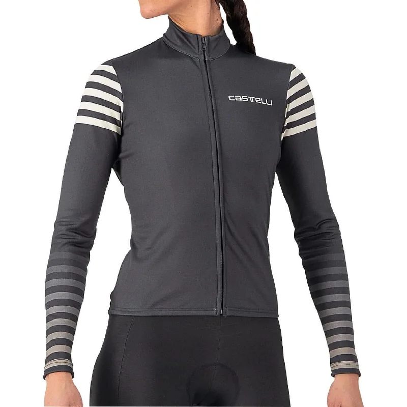 Castelli Autunno Long Sleeve Womens Cycling Jersey - Grey