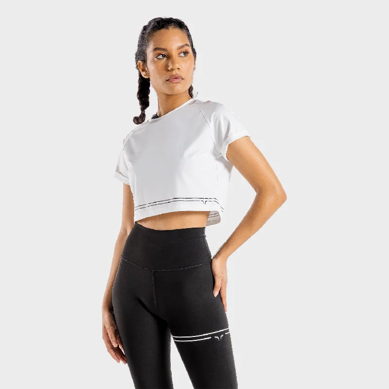 Flux Crop Tee - White