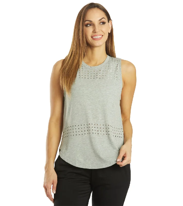 Glyder Mood Yoga Tank Heather Grey