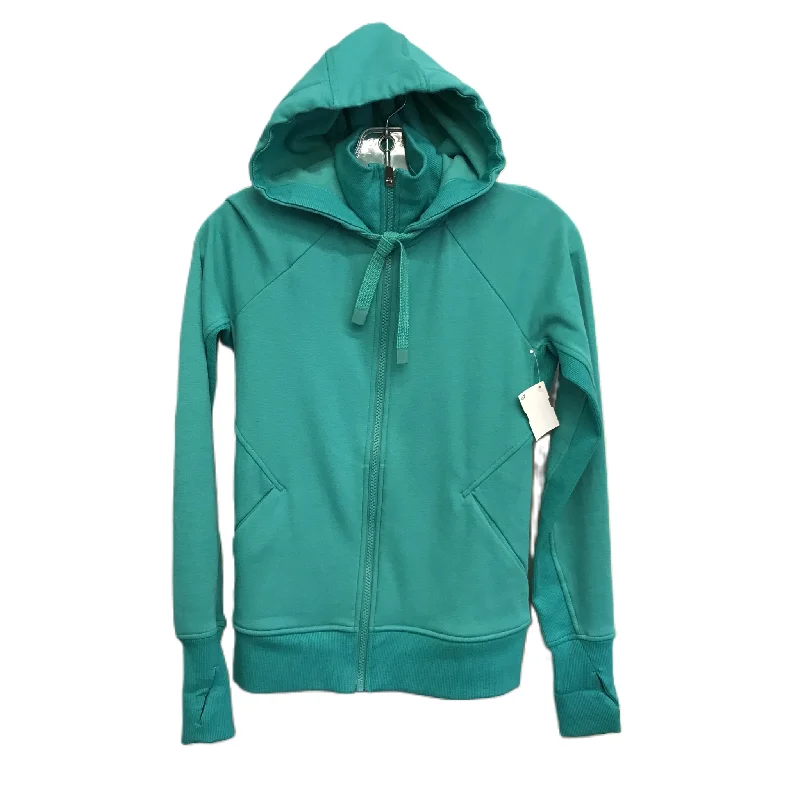 Green Athletic Jacket By Athleta, Size: Xxs