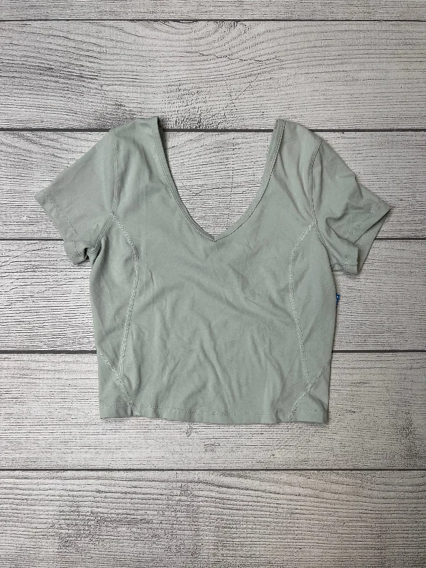 Green Athletic Top Short Sleeve Lululemon, Size S