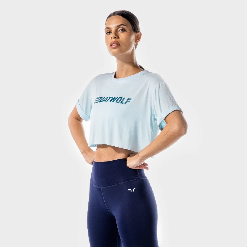 Iconic Crop Tee - Blue