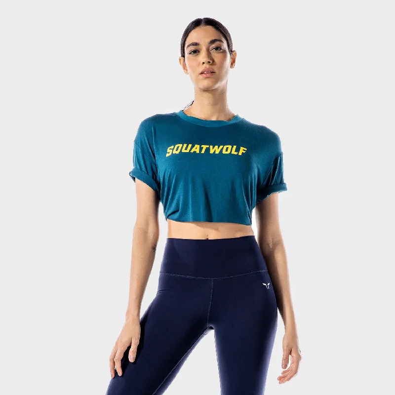 Iconic Crop Tee - Teal