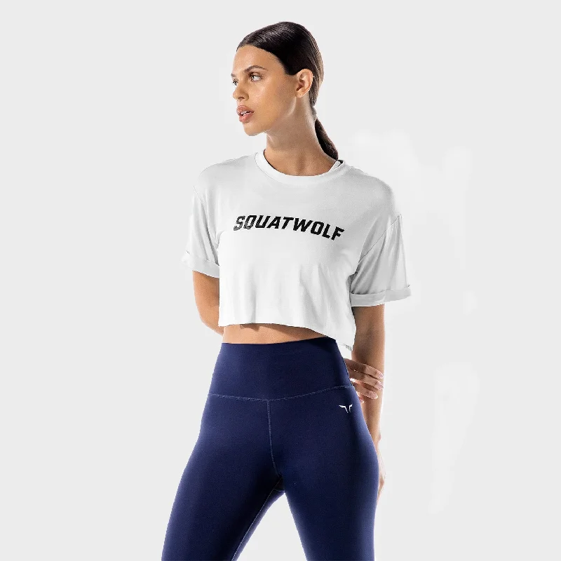 Iconic Crop Tee - White