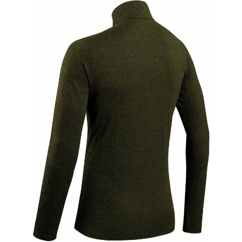 More Mile Core Half Zip Long Sleeve Mens Running Top - Green