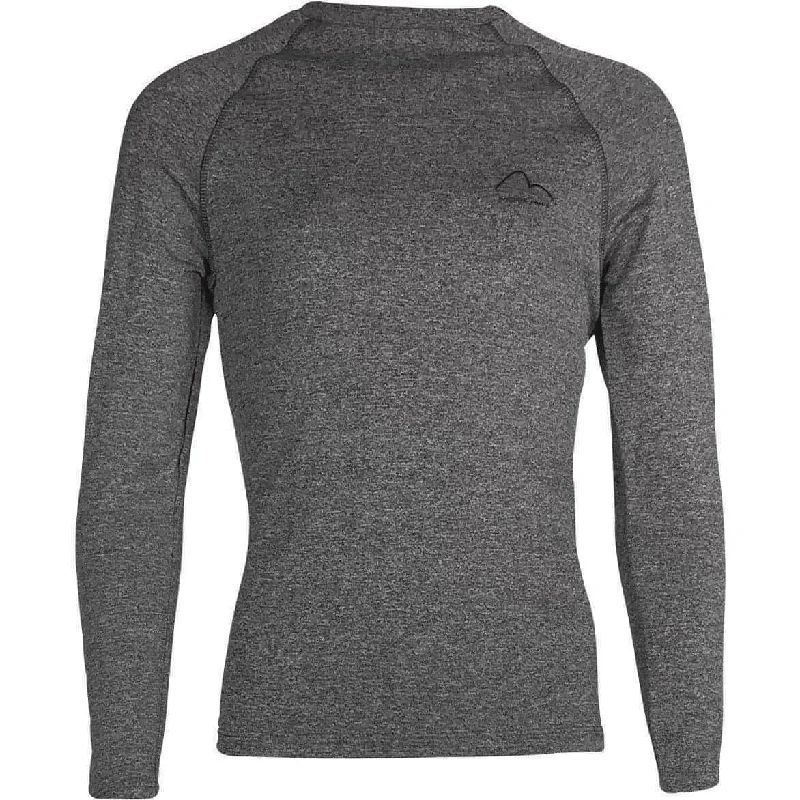 More Mile Train To Run Boys Long Sleeve Running Top - Grey