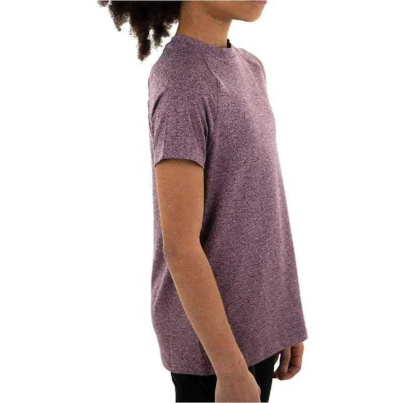 More Mile Train To Run Girls Short Sleeve Running Top - Purple