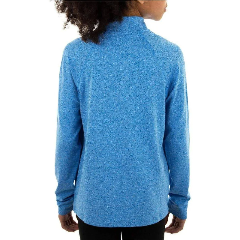 More Mile Train To Run Half Zip Junior Running Top - Blue