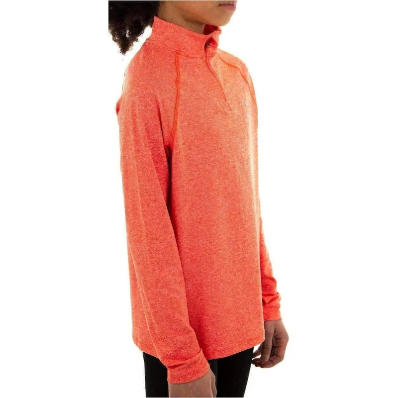 More Mile Train To Run Half Zip Junior Running Top - Orange