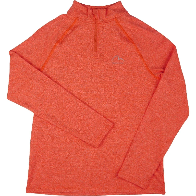 More Mile Train To Run Half Zip Junior Running Top - Orange