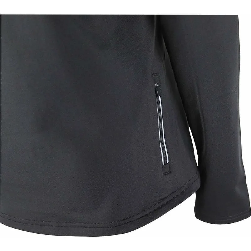 More Mile Vancouver Half Zip Long Sleeve Womens Running Top - Black