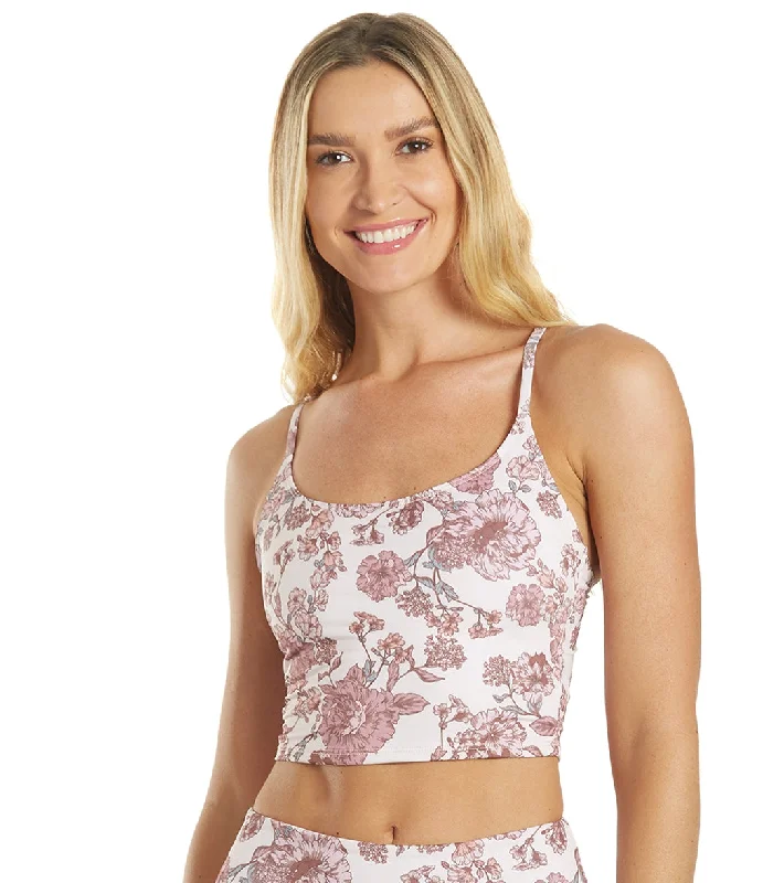 Onzie Belle Cami Yoga Crop Vintage Rose