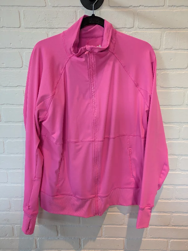 Pink Athletic Jacket Fila, Size Xxl