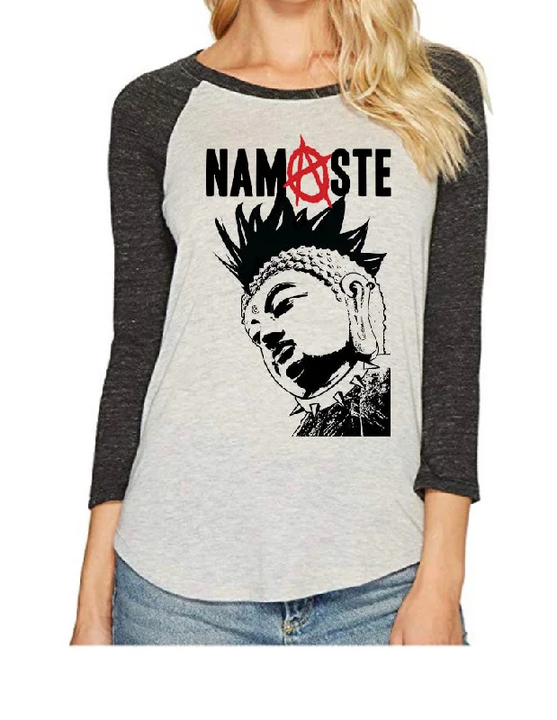 Punk Rock Namaste Yogi Raglan