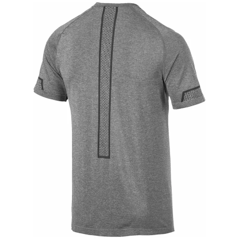 Puma Energy Seamless Short Sleeve Mens Running Top - Grey