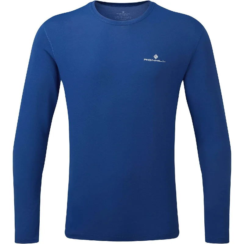 Ronhill Core Long Sleeve Mens Running Top - Blue