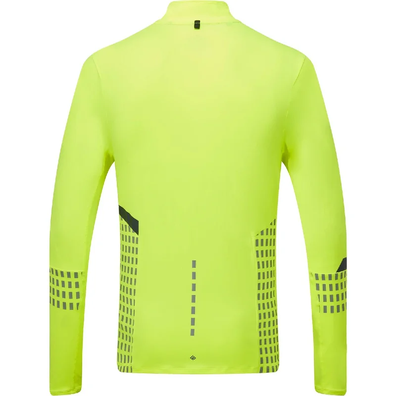 Ronhill Tech Afterhours Half Zip Long Sleeve Mens Running Top - Yellow