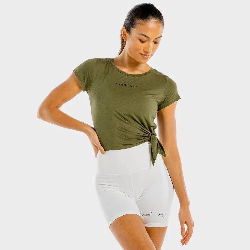 She-Wolf Crop Top - Olive