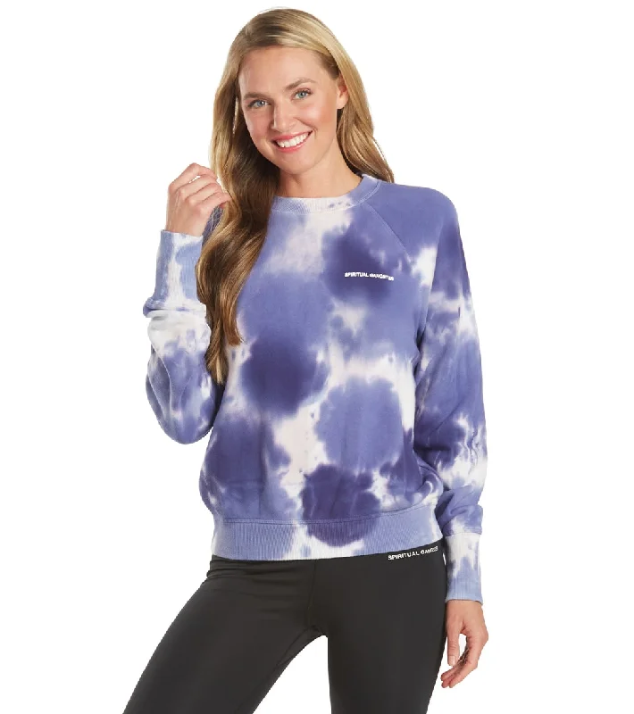 Spiritual Gangster Wildflower Bridget Raglan Pullover Wildflower Tie Dye