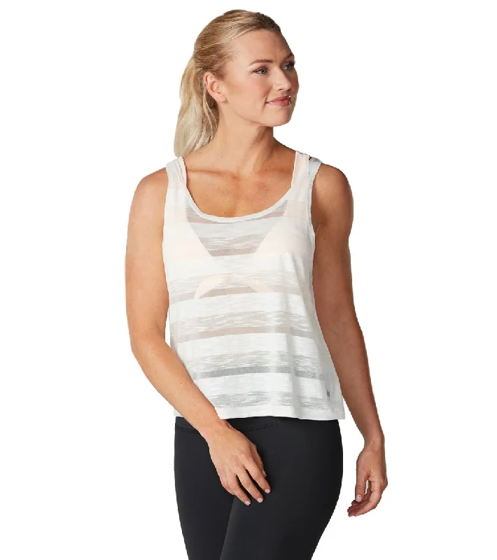 Tavi Scoop Neck Yoga Tank Salt Stripe