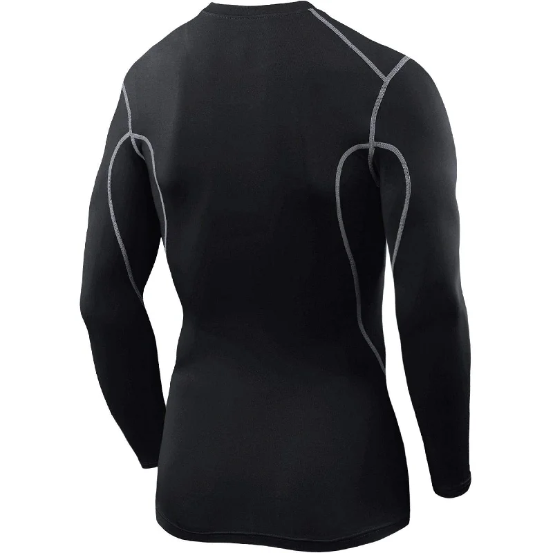 TCA Pro Performance Mens Long Sleeve Compression Top - Black