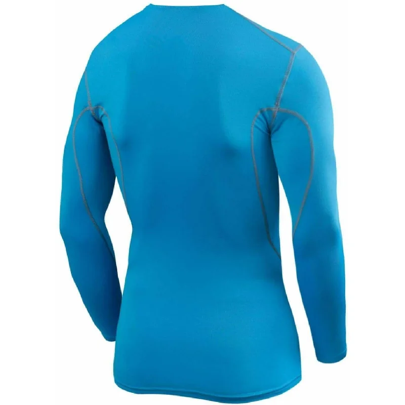 TCA Pro Performance Mens Long Sleeve Compression Top - Blue