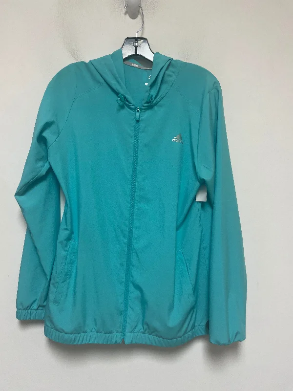 Teal Athletic Jacket Adidas, Size M