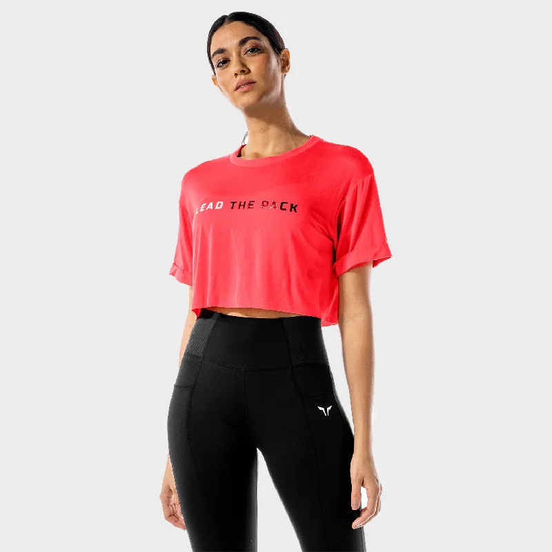 The Pack Crop Tee - Hot Pink