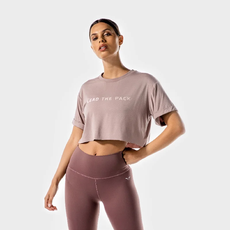 The Pack Crop Tee - Taupe