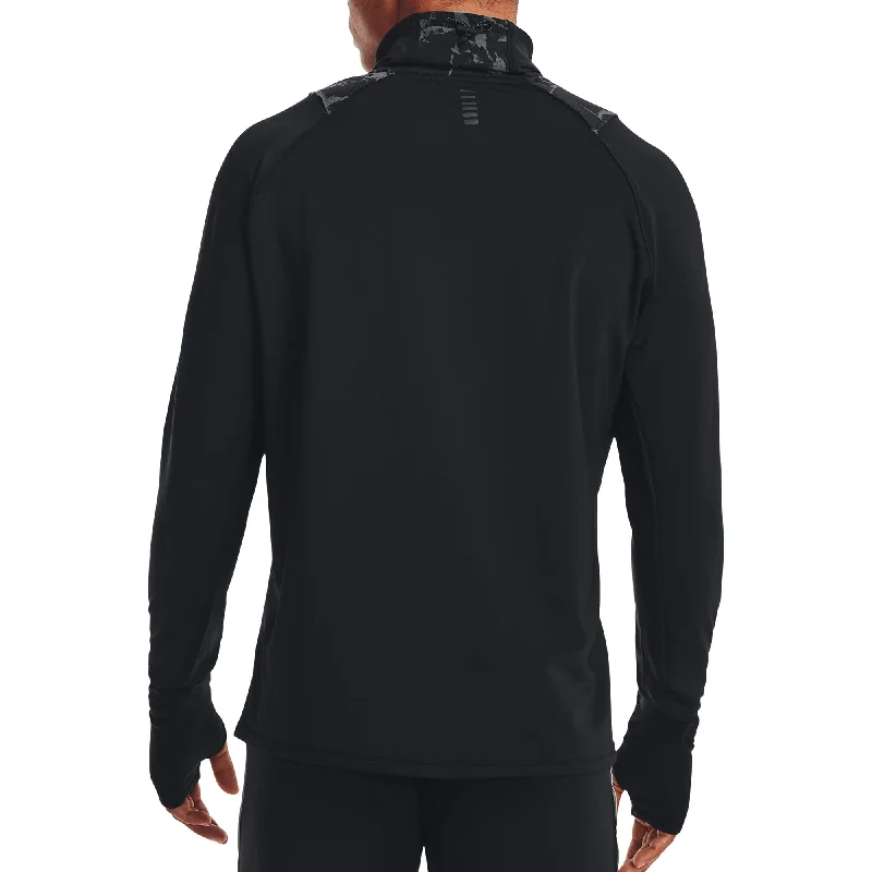 Under Armour OutRun The Cold Funnel Long Sleeve Mens Running Top - Black