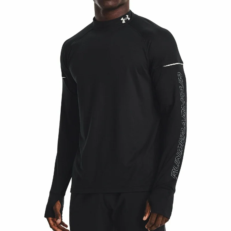 Under Armour OutRun The Cold Long Sleeve Mens Running Top - Black