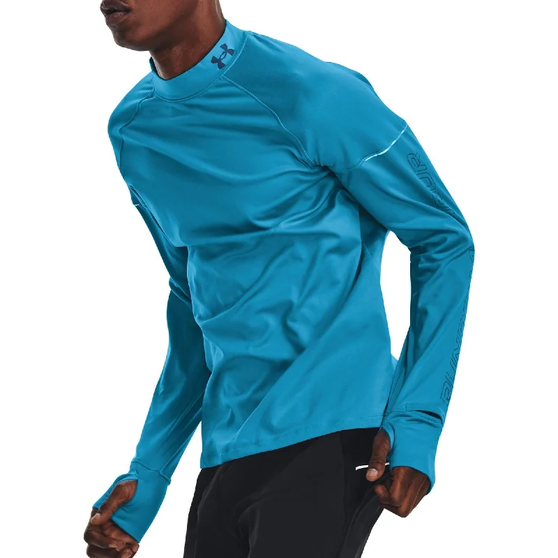 Under Armour OutRun The Cold Long Sleeve Mens Running Top - Blue