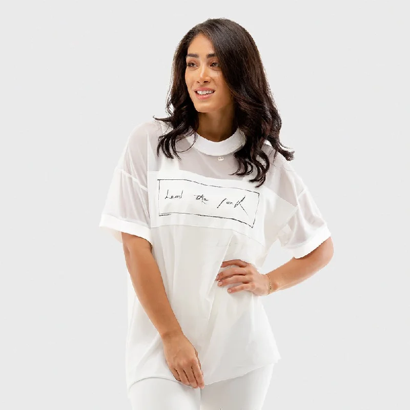 Vibe Mesh Tee - White