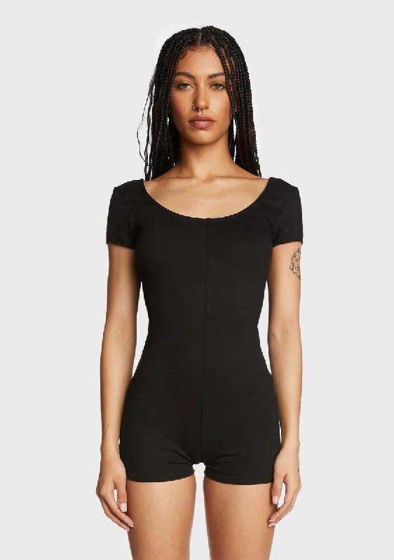 Annika Scoop Neck Ribbed Romper