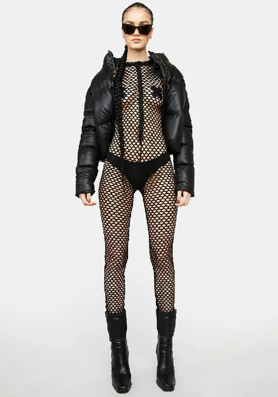 Call Me Bad Fishnet Catsuit