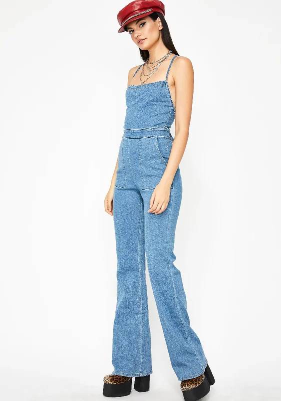 Down To Boogie Strappy Jumpsuit