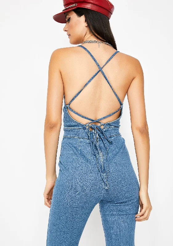 Down To Boogie Strappy Jumpsuit